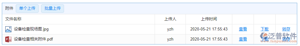 設備檢查附件