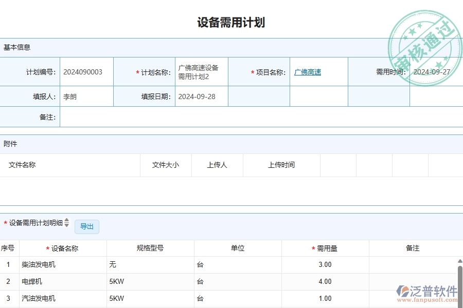 公路工程企業(yè)使用了系統(tǒng)之后，給設備需用計劃帶來了哪些好處