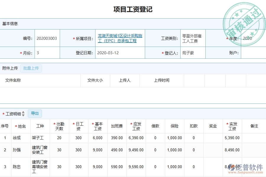 四、泛普軟件-園林工程管理系統(tǒng)在勞務(wù)實名制中的解決方案