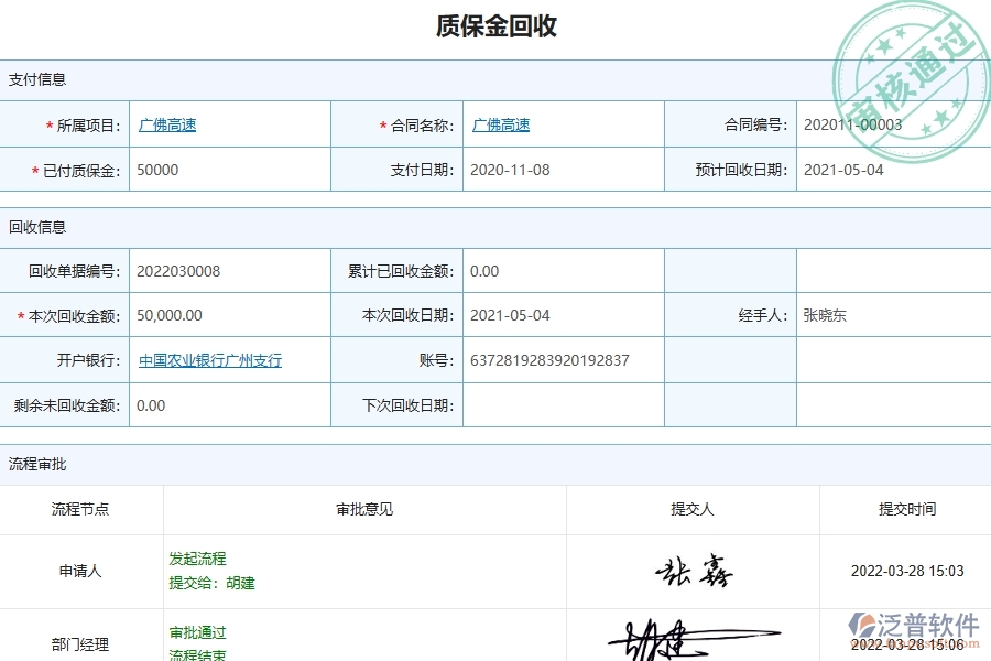 三、泛普軟件-弱電工程質(zhì)保金回收管理系統(tǒng)的框架設(shè)計思路