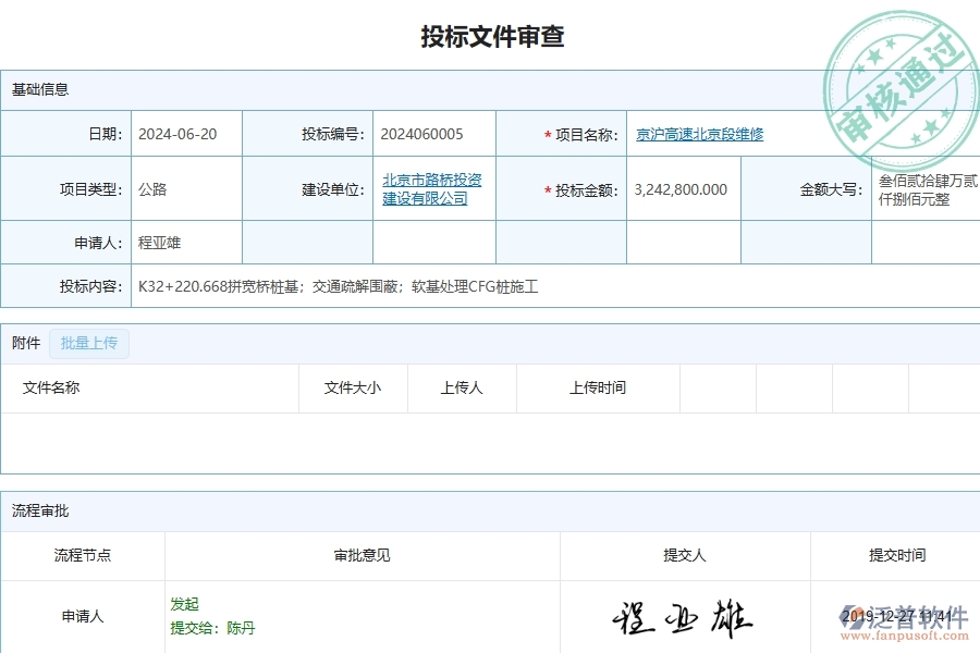 四、泛普軟件-公路工程企業(yè)投標(biāo)文件審查列表的框架設(shè)計(jì)思路