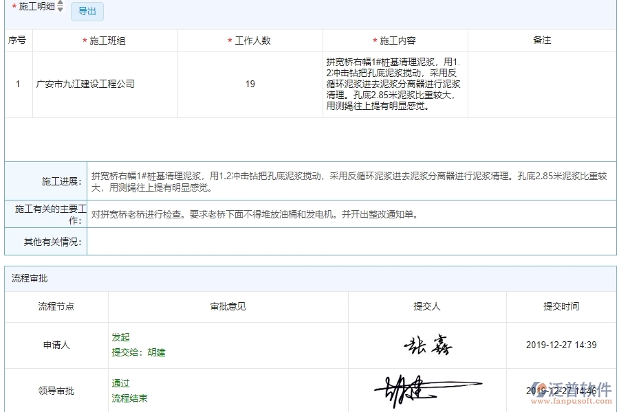 三、泛普軟件-公路工程行業(yè)業(yè)管理系統(tǒng)中施工組織方案查詢管理的亮點(diǎn)