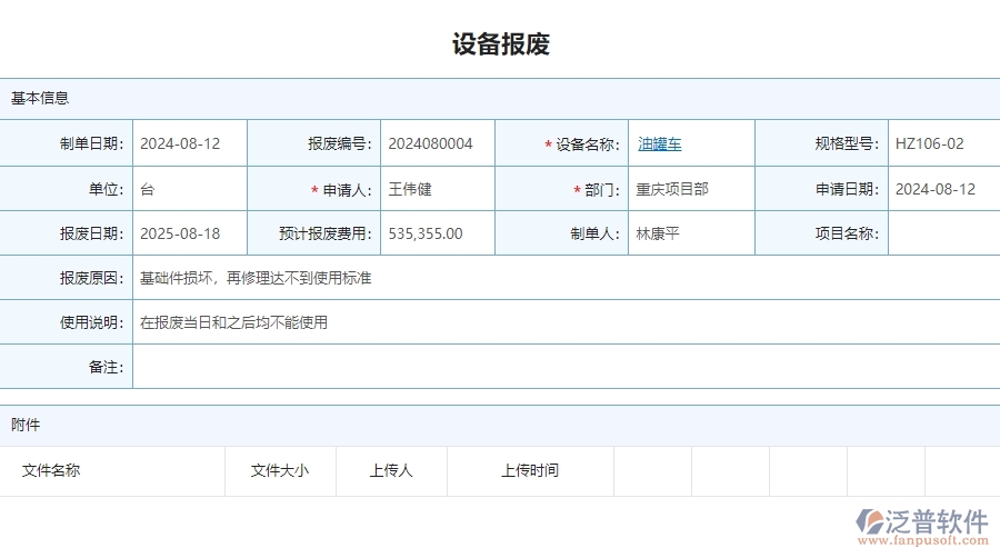 三、泛普軟件-安防工程企業(yè)管理系統(tǒng)中設備報廢的核心功能