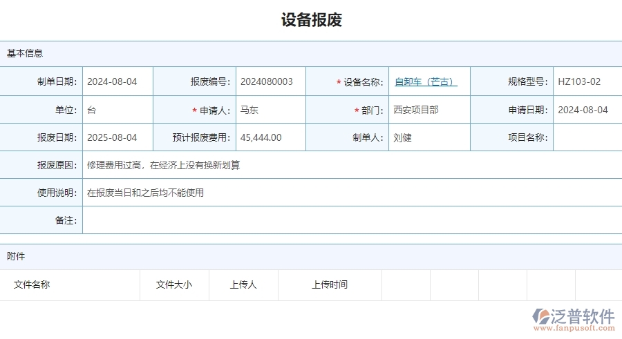 四、泛普軟件-安防工程管理系統(tǒng)在設備報廢中的應用場景
