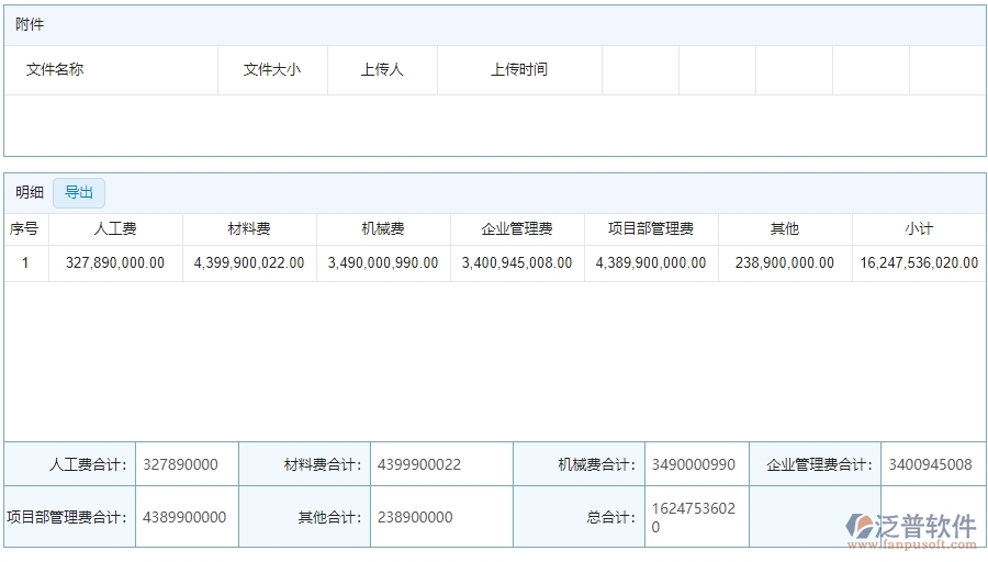 四、泛普軟件-安防工程管理系統(tǒng)中項目產(chǎn)值列表管理的注意事項