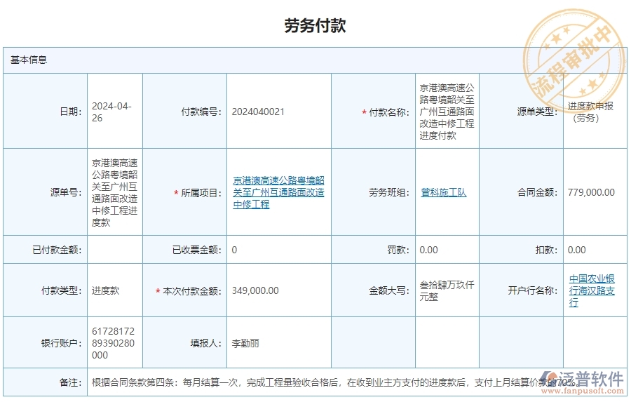三、泛普軟件-公路工程勞務付款管理系統(tǒng)對企業(yè)經(jīng)營的價值