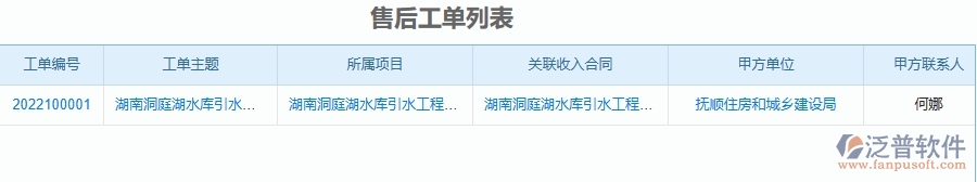 二、 泛普軟件-安防工程管理系統(tǒng)中售后工單為企業(yè)帶來的革新