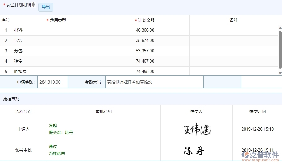 三、泛普軟件-安防工程管理系統(tǒng)中資金報(bào)表的注意事項(xiàng)