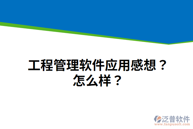 工程管理軟件應(yīng)用感想？怎么樣？