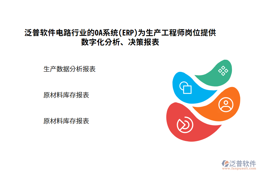 泛普軟件電路行業(yè)的OA系統(tǒng)(ERP)為生產(chǎn)工程師崗位提供數(shù)字化分析、決策報表