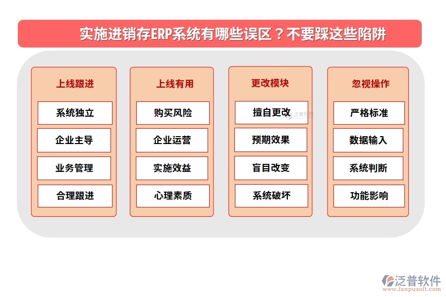 實施進(jìn)銷存ERP系統(tǒng)有哪些誤區(qū)？不要踩這些陷阱