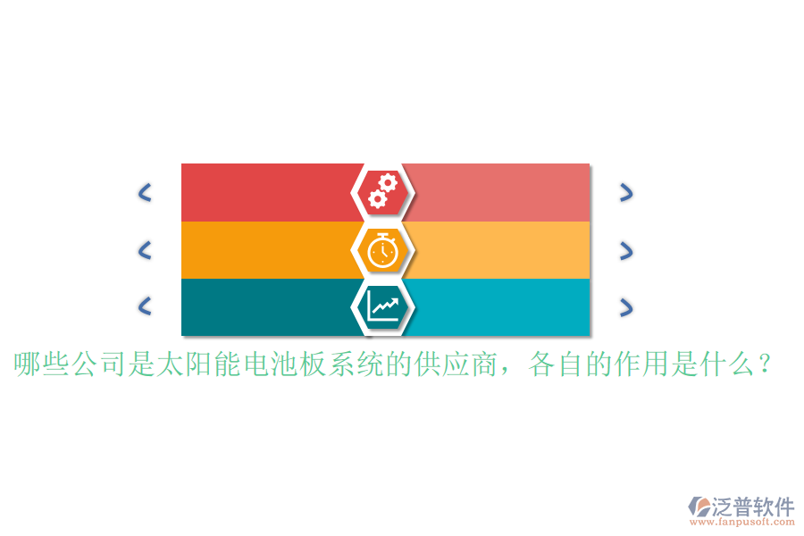 哪些公司是太陽能電池板系統(tǒng)的供應(yīng)商，各自的作用是什么？