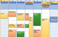 免費的日程管理軟件，可以顯示桌面背景的那種？