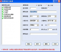 物業(yè)管理系統(tǒng)收費項目與標準